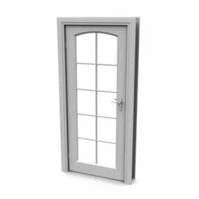 Office Furniture Glass Door 3d model