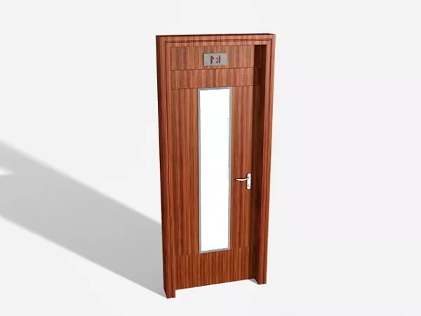 Classic Floral Door Handle 3d model