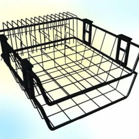 Office Mesh Document Tray 3d model