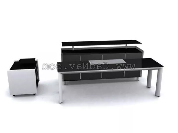 Office Furniture Reception Desk 3d model Office Furniture Reception Desk 3d model