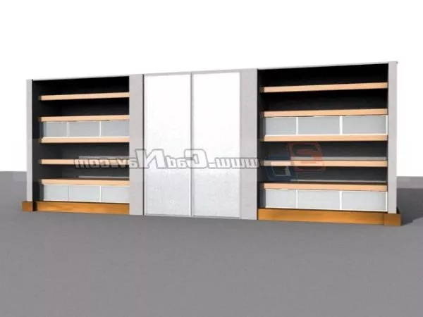 Office Wall Unit Furniture 3d model Office Wall Unit Furniture 3d model