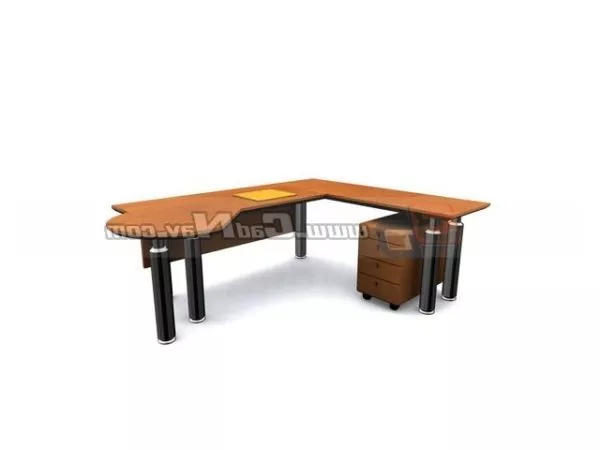 Office Workstation Furniture With File Cabinet 3d model Office Workstation Furniture With File Cabinet 3d model