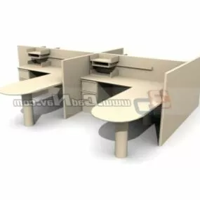 Office Furniture Workstation Partition 3d model