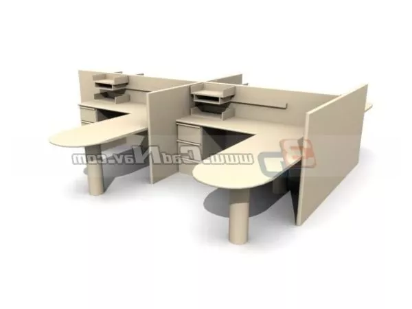 Modern Partition Floral Shape 3d model