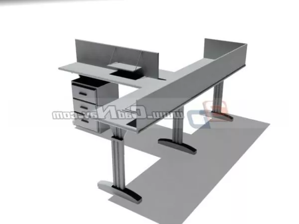 Office Furniture Workstation Unit 3d model Office Furniture Workstation Unit 3d model