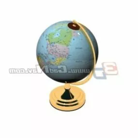 Office Desk Office World Globe 3d model
