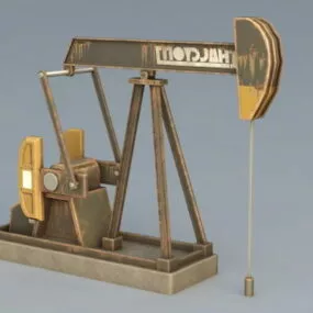 Industrial Oilfield Pumping Unit 3d model