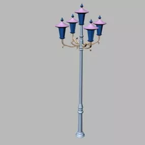 Old Style Street Lamp 3d model