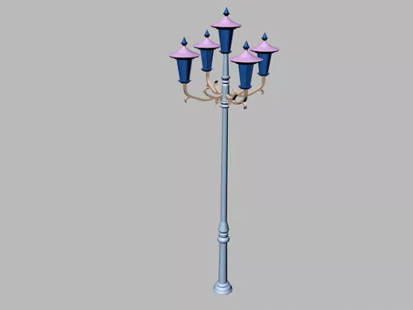 Old Style Street Lamp 3d model Old Style Street Lamp 3d model