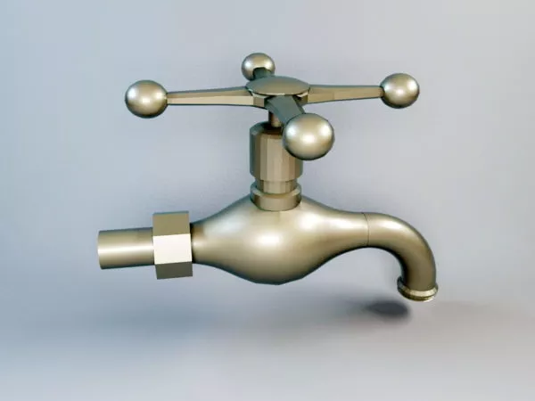 Old Metal Tap 3d model Old Metal Tap 3d model