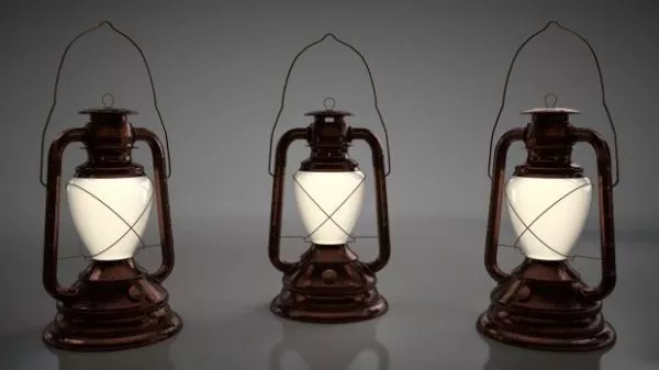 19th Century Vintage Oil Lamp 3d model 19th Century Vintage Oil Lamp 3d model