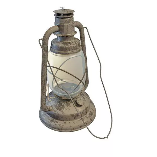 Vintage Metal Oil Lights 3d model Vintage Metal Oil Lights 3d model