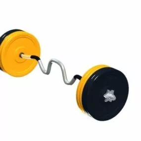 Olympic Curl Bar Equipment 3d model