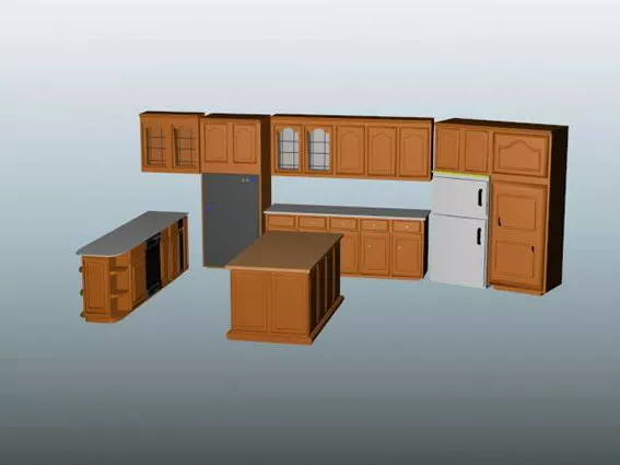 Red Refrigerator Cocacola 3d model
