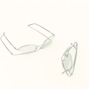 Modern Optical Eyeglasses 3d model