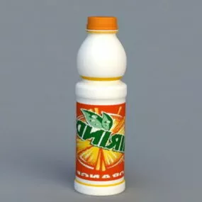 Drink Orange Soda Bottle 3d model