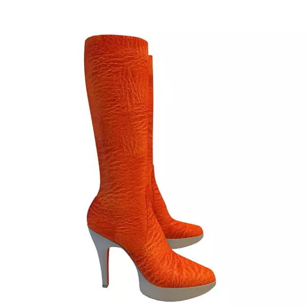 Black Shoes For Man 3d model