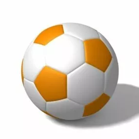 British Orange Football 3d model