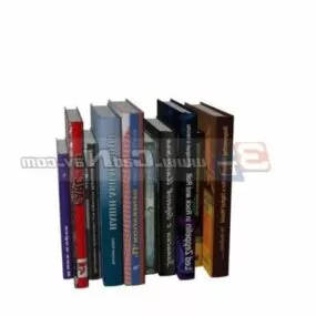 Library Books 3d model