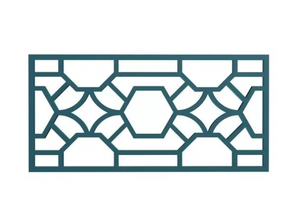 Lattice Frame Decoration 3d model