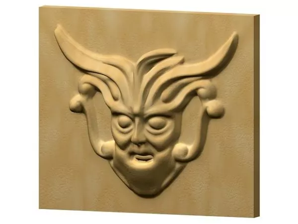 Face Relief Sculpture Decoration 3d model Face Relief Sculpture Decoration 3d model