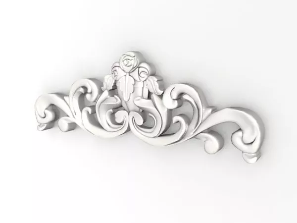 Wave Striped Plaster 3d model