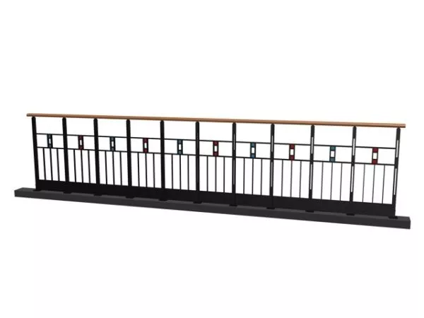 Elegant Ornamental Design Railing 3d model Elegant Ornamental Design Railing 3d model