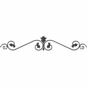 Ornamental Wrought Iron Flower Shapes 3d model