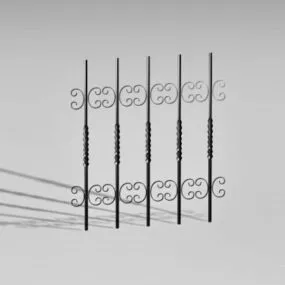 Building Ornamental Wrought Iron Parts 3d model