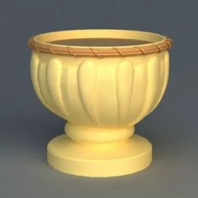 Garden Outdoor Flower Pot Urn 3d model