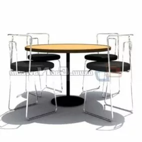 Outdoor Furniture Garden Dining Table 3d model
