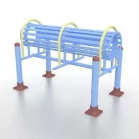 Outdoor Park Fitness Equipment 3d model