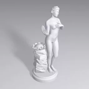 Outdoor Greek Garden Statue 3d model