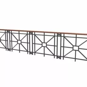 Outdoor Balcony Handrail 3d model