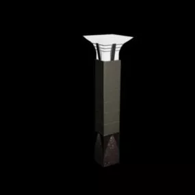 Outdoor Hotel Light Column 3d model