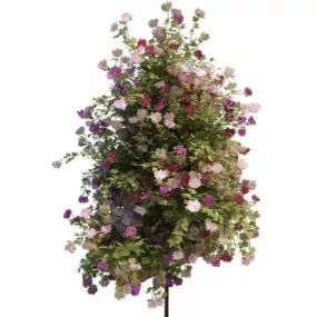 Outdoor Metal Flower Stand 3d model