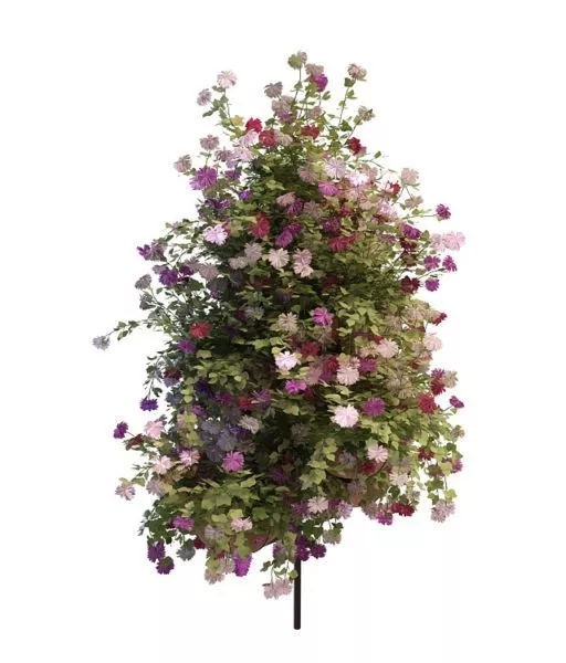 Outdoor Metal Flower Stand 3d model Outdoor Metal Flower Stand 3d model