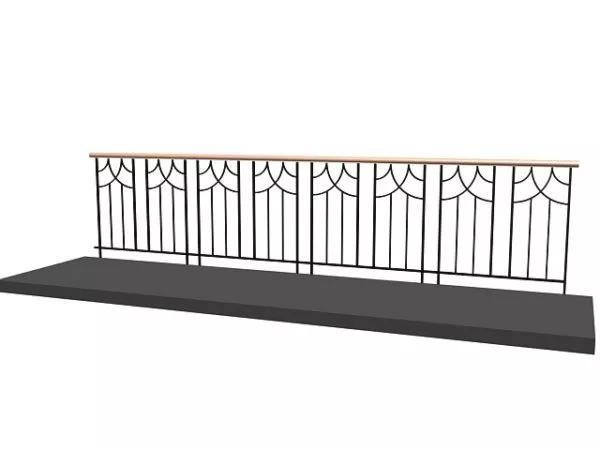 Boutique Railing 3d model