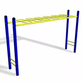 Outdoor Playground Monkey Bar 3d model