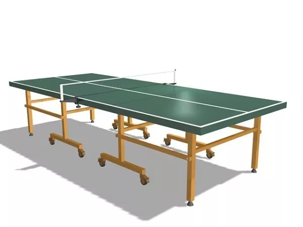 Table Tennis With Ball 3d model