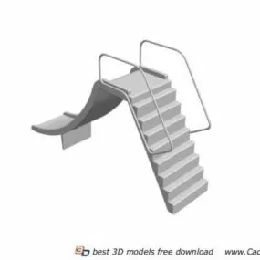 Outdoor Kids Slide Playsets 3d model