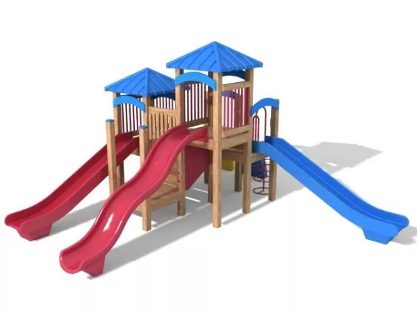 Kindergarten Slide House Unit 3d model