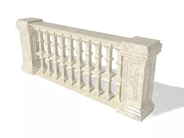 Stone Handrail 3d model
