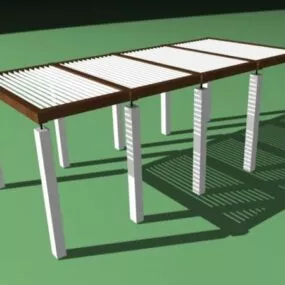 Outdoor Park Structures Pergolas 3d model