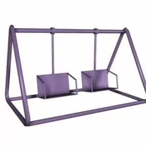 Kids Outdoor Swing 3d model