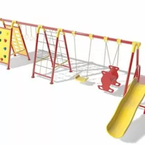 Outdoor Children Swing Sets 3d model