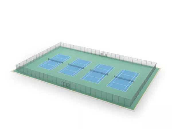 Kindergarten Swing With Roof 3d model