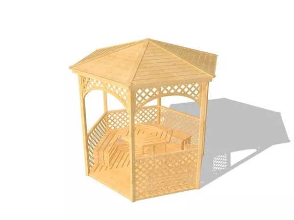 Fantasy Pavilion Building 3d model