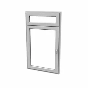 Home Outward opening Single Window 3d model