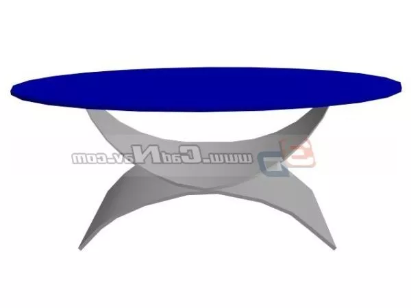 Oval Style Cocktail Table 3d model Oval Style Cocktail Table 3d model